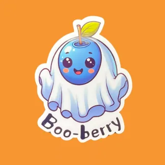 Boo Berry - Dad Joke Halloween Sticker