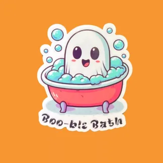 Boo-ble Bath - Dad Joke Halloween Sticker