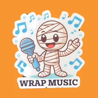 Wrap Music - Dad Joke Halloween Sticker